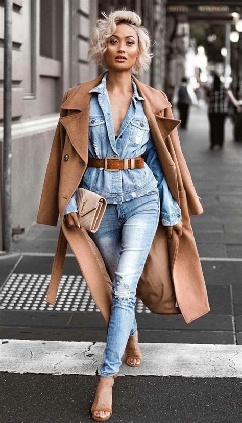 denim outfits pinterest